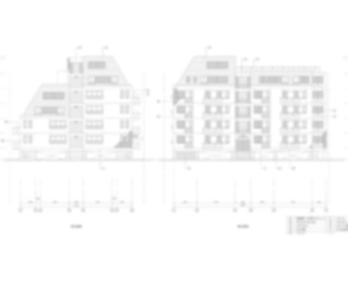建設　立面図製作事例完成図面