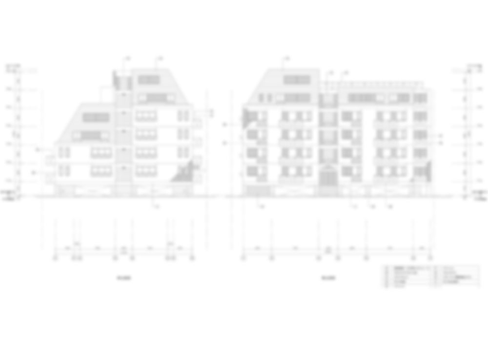 建設　立面図製作事例完成図面