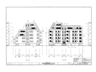 建築　一般立面図　ご依頼図面