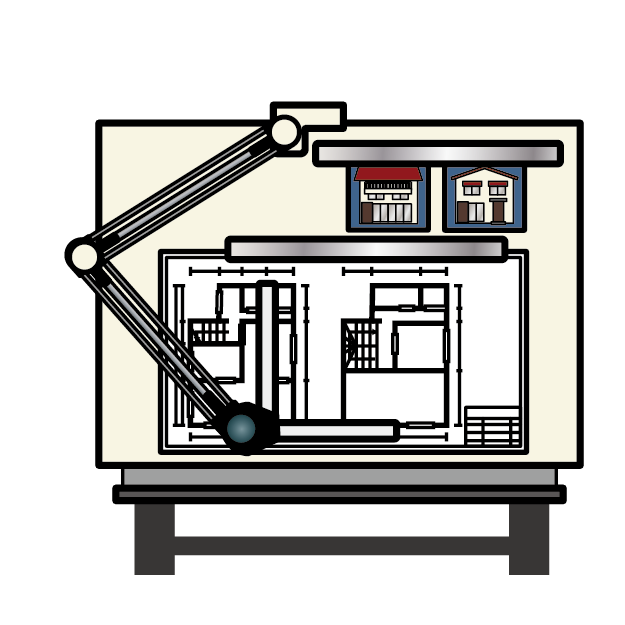 一昔前はドラフターで設計図面を描いていた